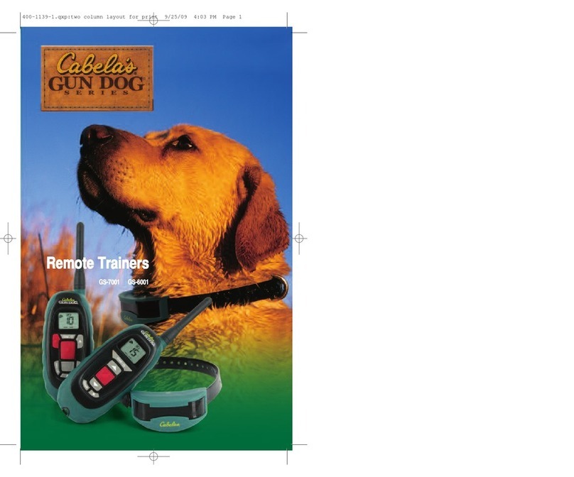 Cabela's Gun Dog GS-7001 quick start guide