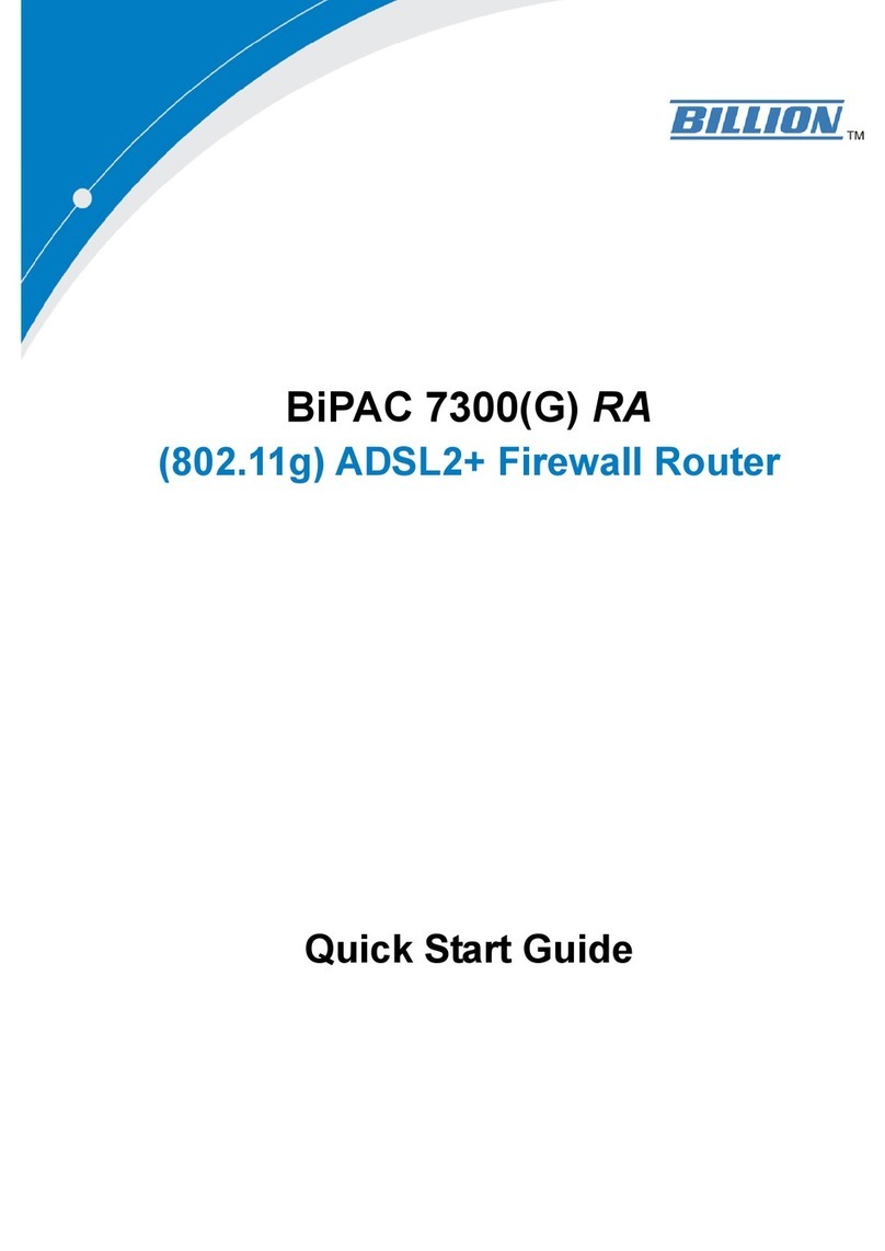 Billion BiPAC 7300G RA quick start guide