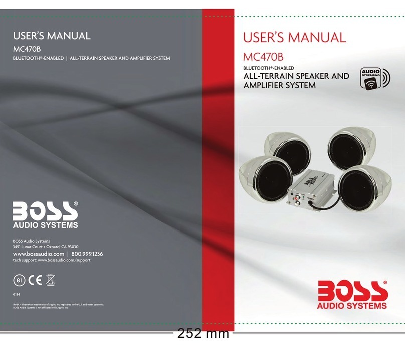 Boss Audio Systems MC740B User manual Boss Audio Systems MC740B User manual