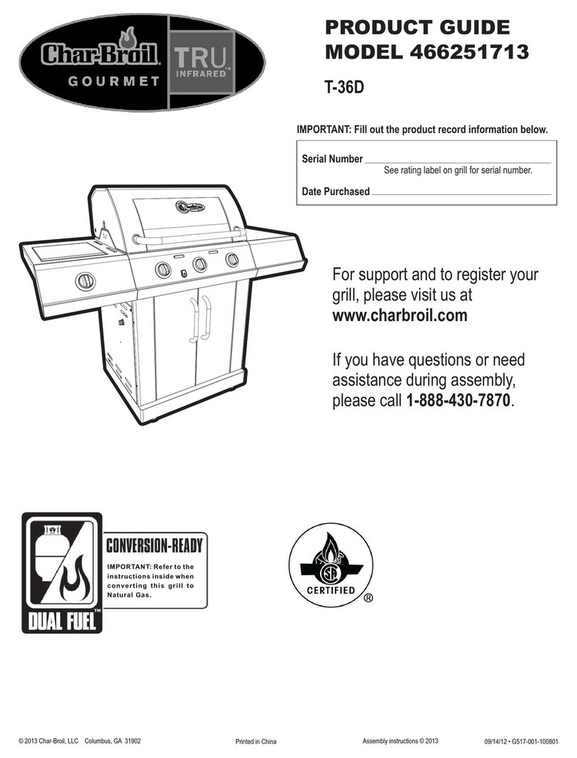 Char-Broil TRU-Infrared T-36D Product guide Char-Broil TRU-Infrared T-36D Product guide