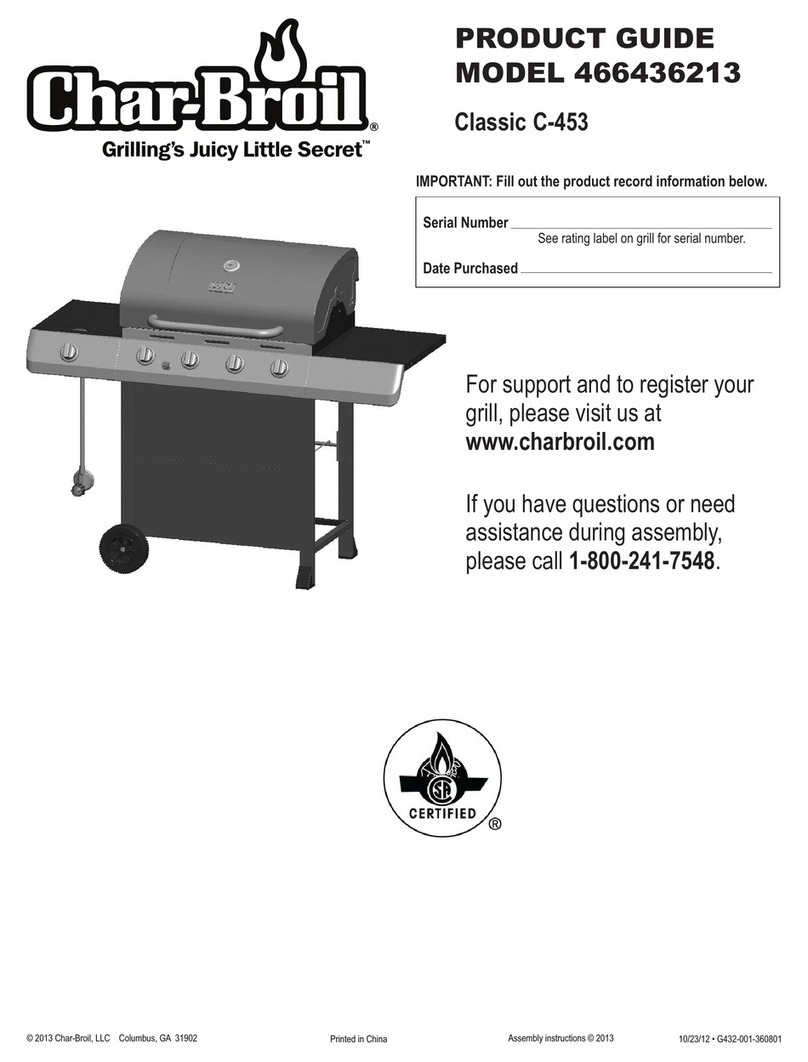 Char-Broil Classic C-453 Product guide