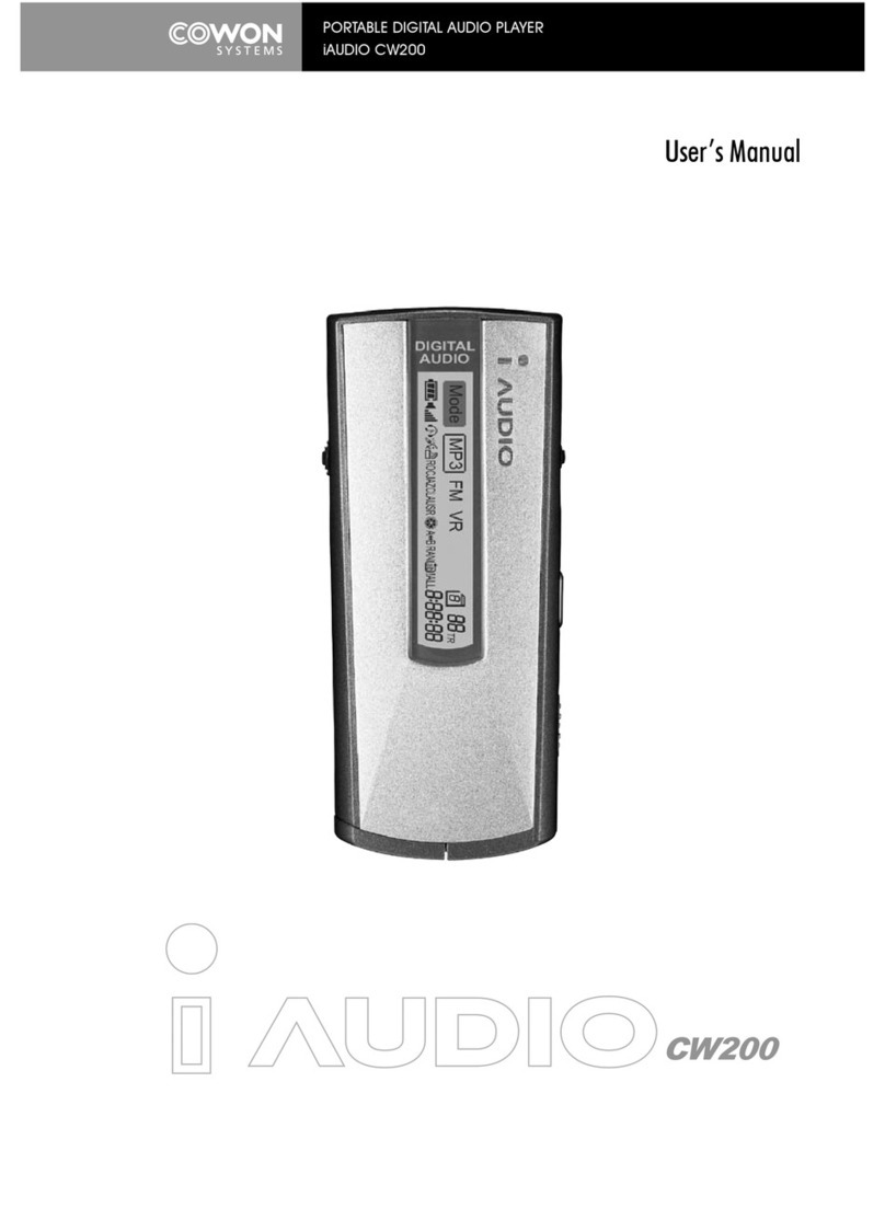 Cowon iAUDIO CW200 User manual