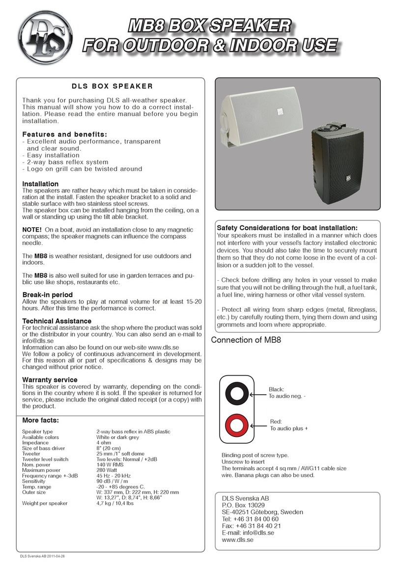 DLS MB8 User manual