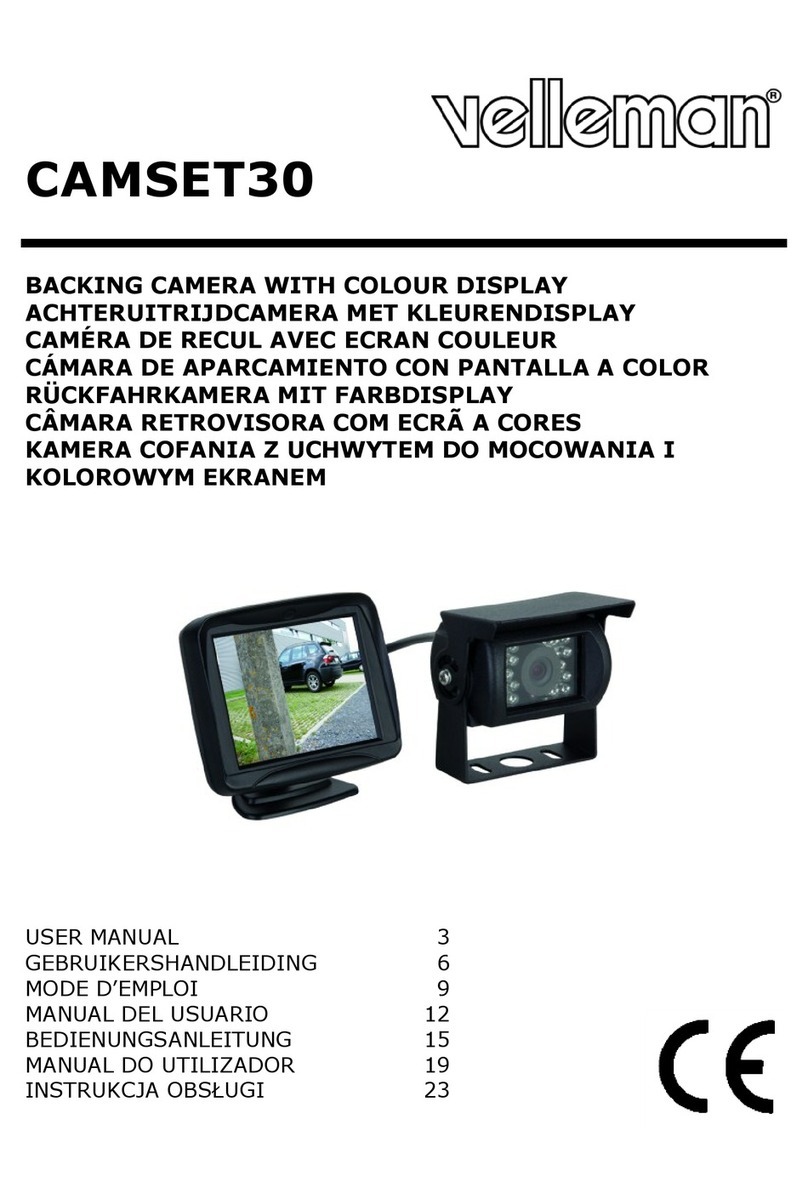Velleman CAMSET30 user manual