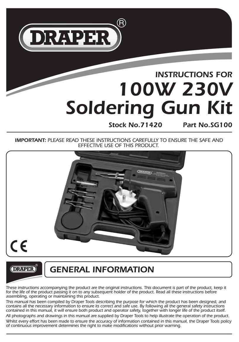 Draper SG100 instructions