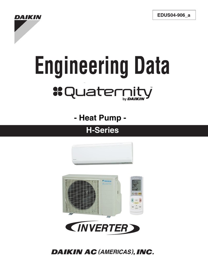 Daikin Quaternity FTXG09HVJU Dimension Guide