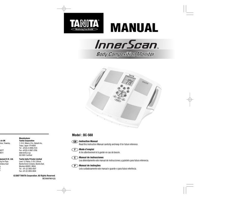 Tanita InnerScan BC-568 User manual