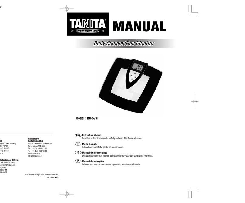 Tanita BC-577F User manual