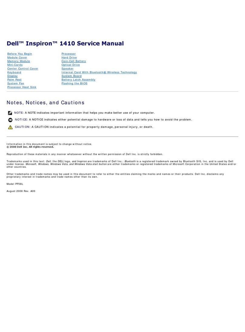 Dell Inspiron 1410 User manual