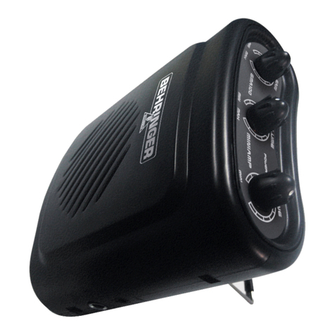Behringer Minimamp Gma 100 user guide