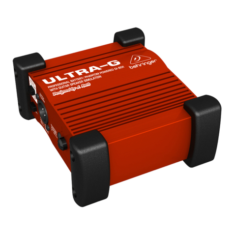 Behringer Ultra-G GI100 User manual