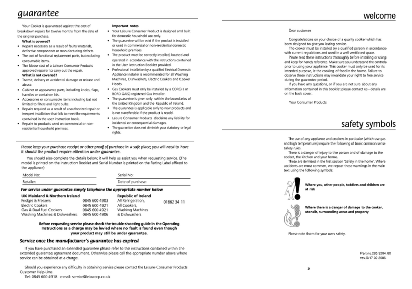 Leisure Cooker manual&nbsp;