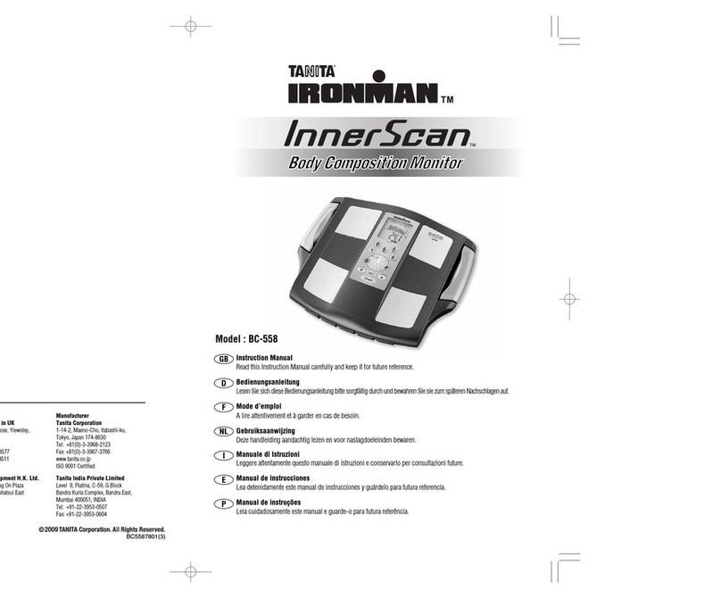 Tanita InnerScan BC-558 instruction manual