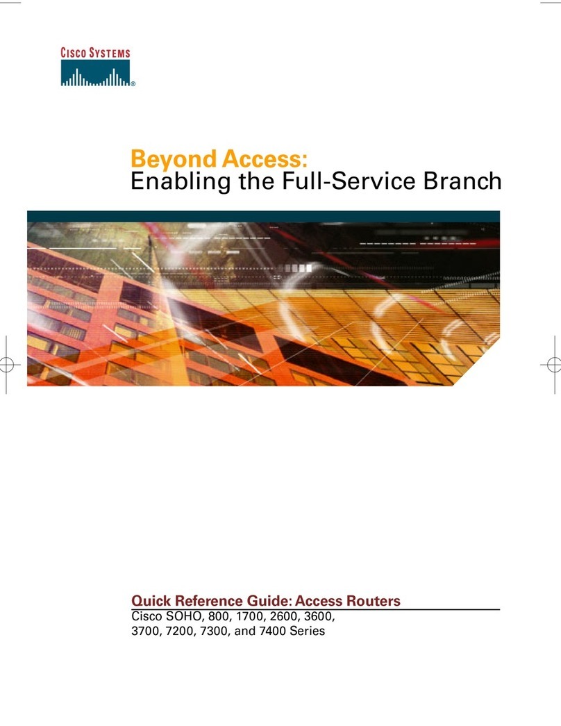 Cisco SOHO Series User manual Cisco SOHO Series User manual