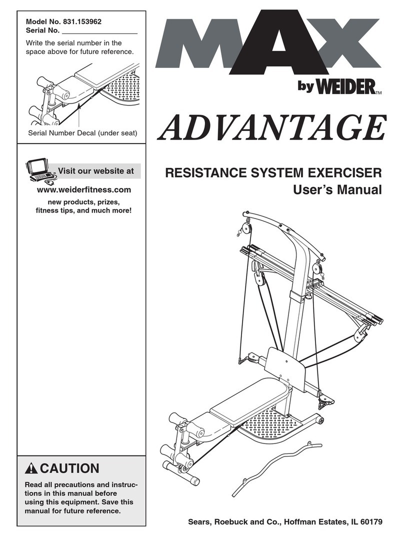 Max ADVANTAGE 831.153962 user manual