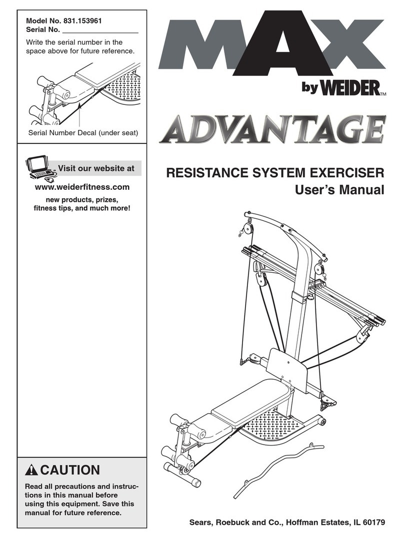 Max ADVANTAGE 831.153961 user manual