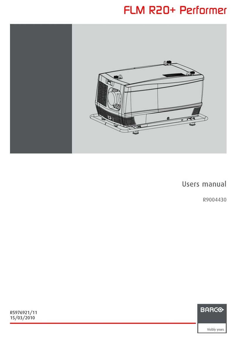 Barco FLM R20+ Performer User manual Barco FLM R20+ Performer User manual