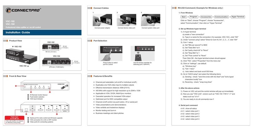 Connect Pro VSC-102 installation guide