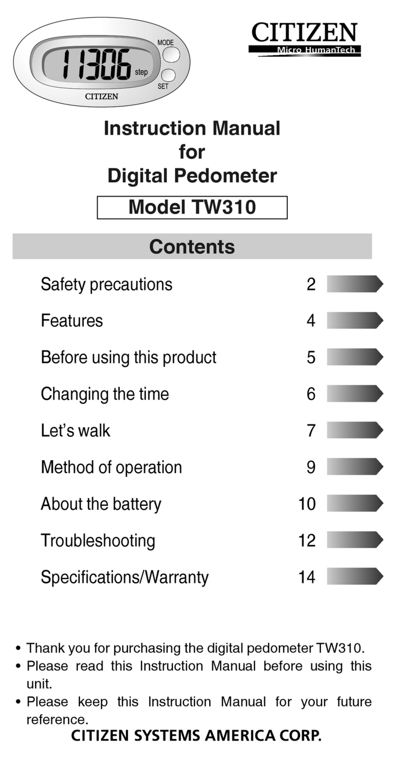 Citizen TW310 instruction manual
