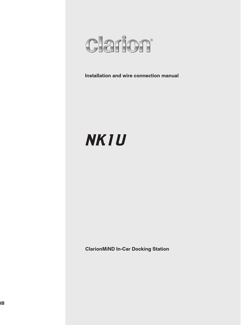 Clarion NK1U Installation and wire connection manual