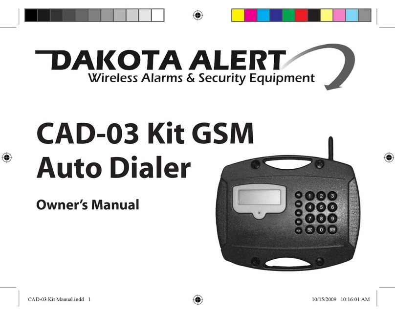 Dakota Alert CAD-03 Kit GSM owner's manual