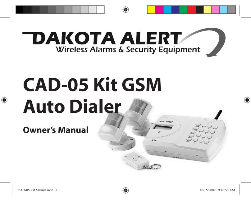 Dakota Alert CAD-05 Kit GSM owner's manual Dakota Alert CAD-05 Kit GSM owner's manual