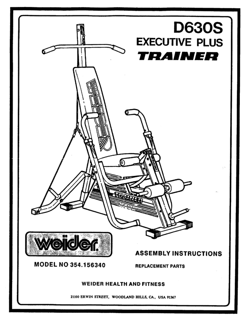 Weider 354.156340 User manual