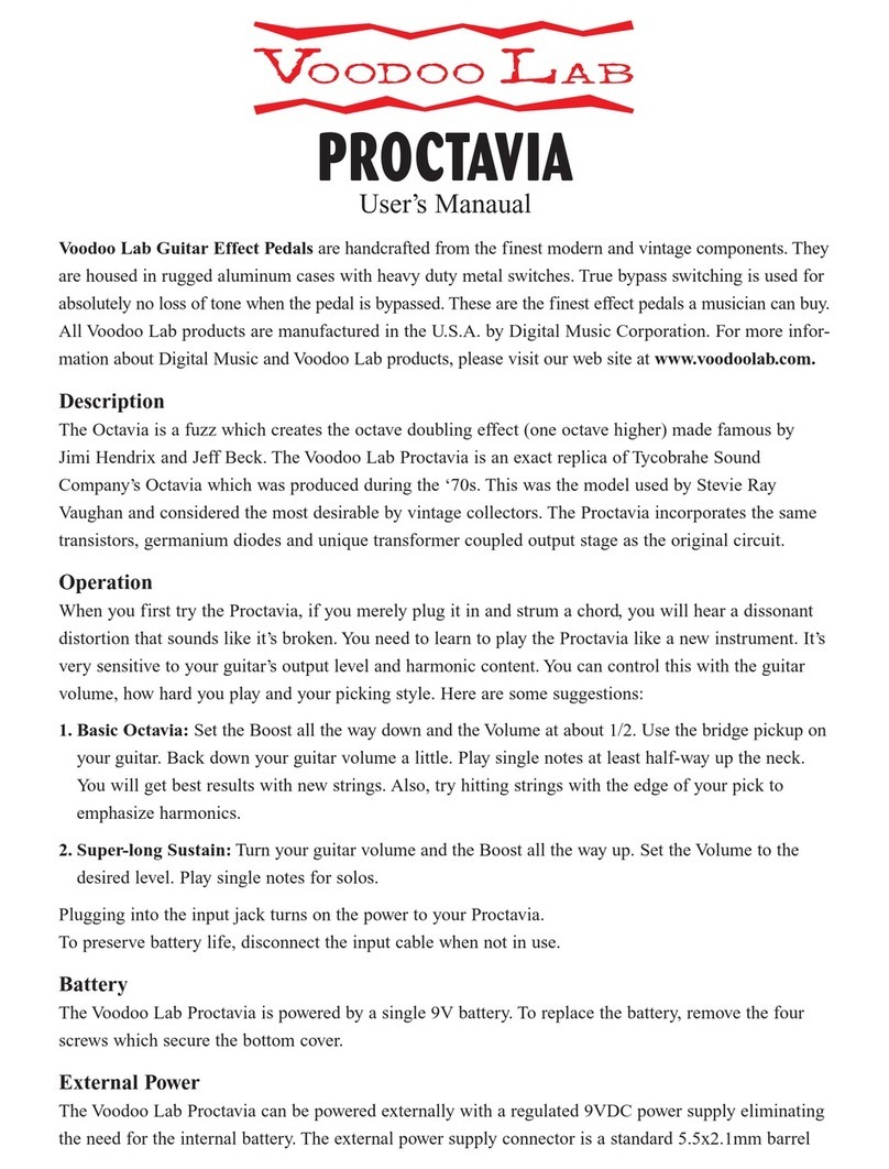 Voodoo Lab Proctavia User manual
