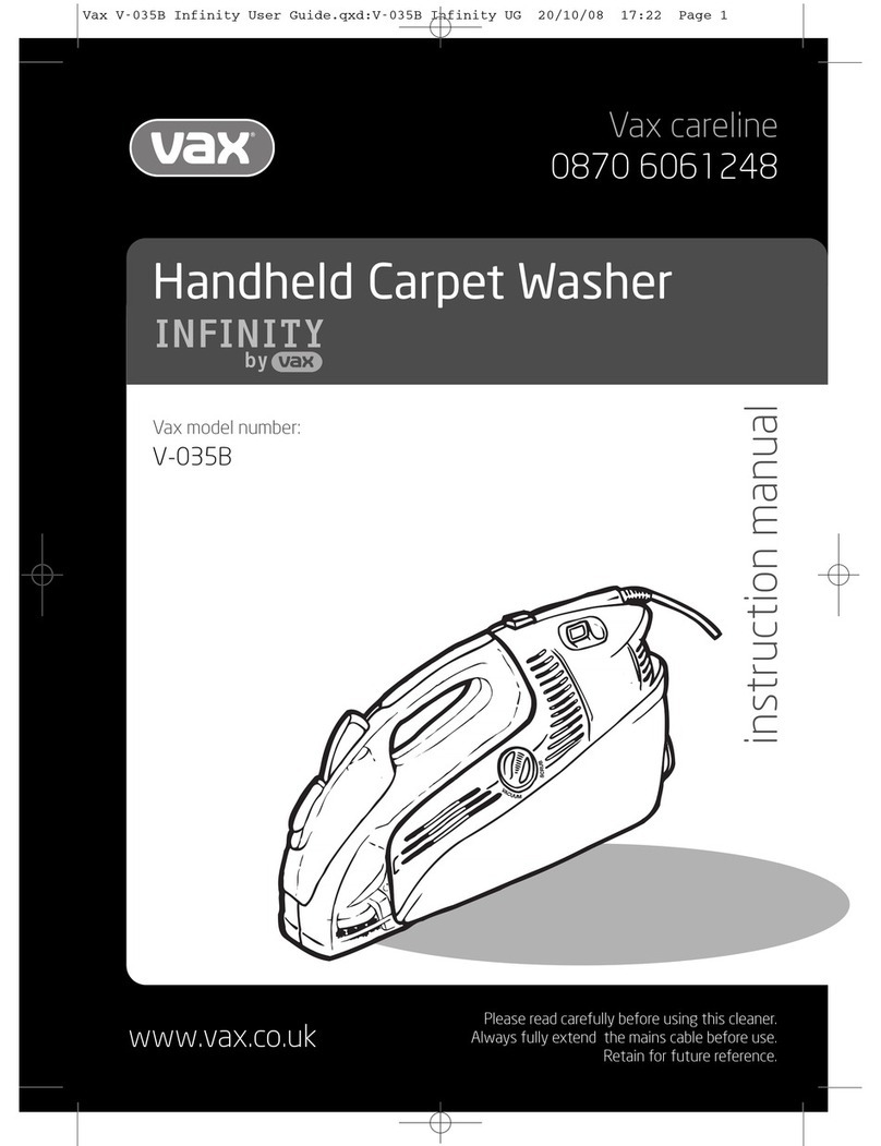 Vax V-035 User manual