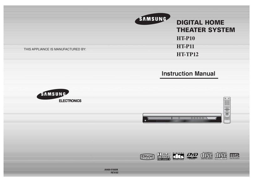 Samsung HT-P11 User manual