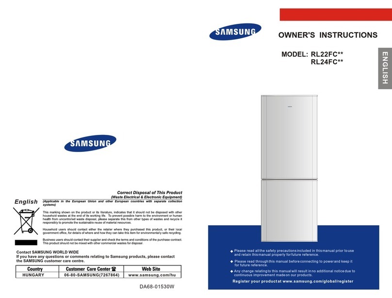 Samsung RL22FC Series User manual