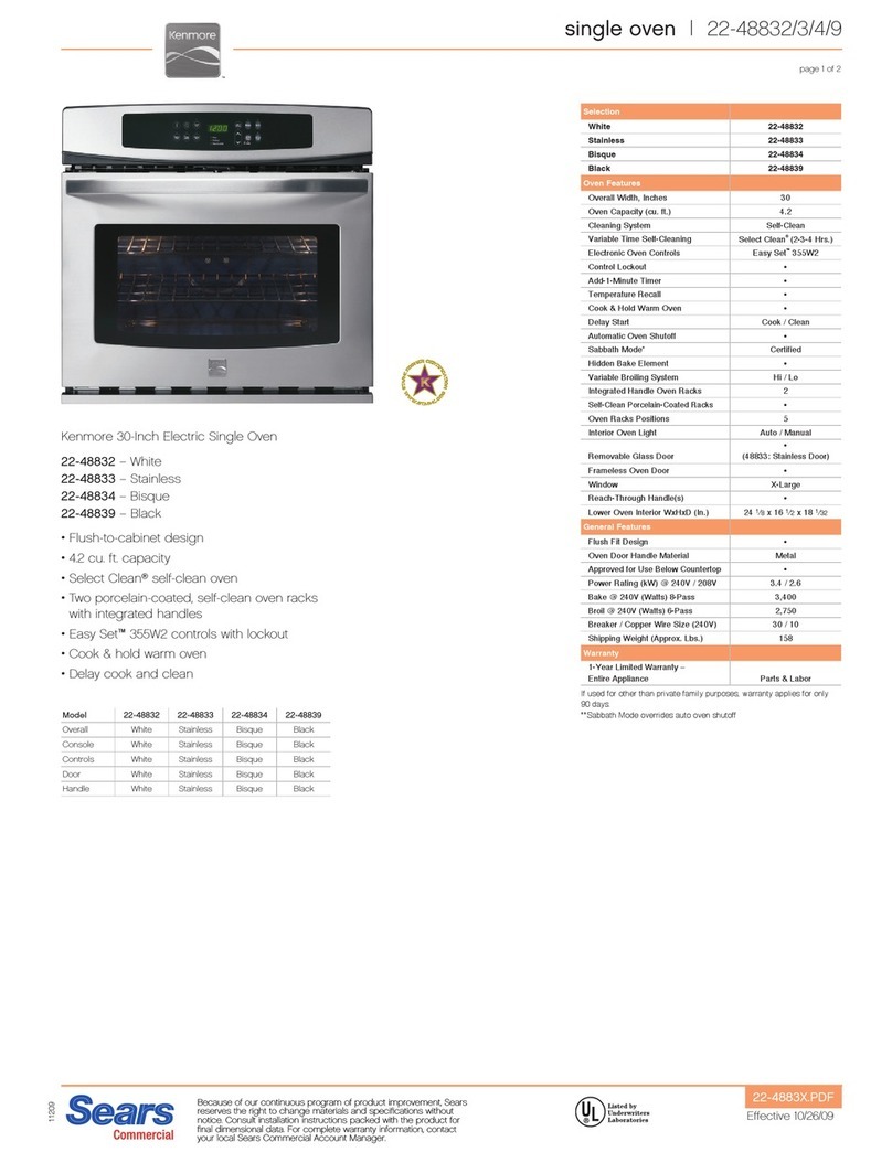 Kenmore 22-48832 User manual