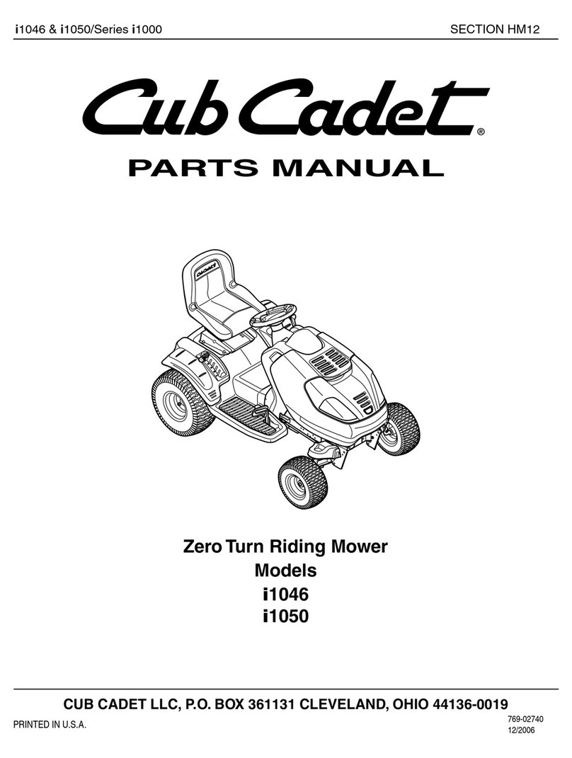 Cub Cadet i1046 User manual
