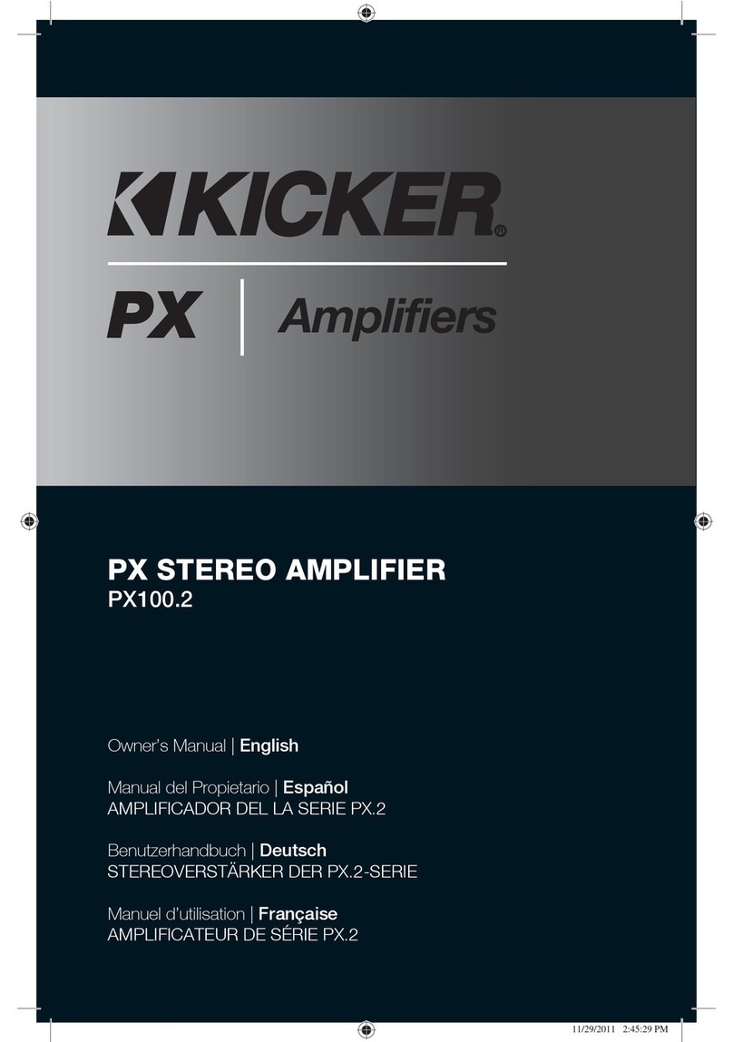 Kicker PX100.2 User manual
