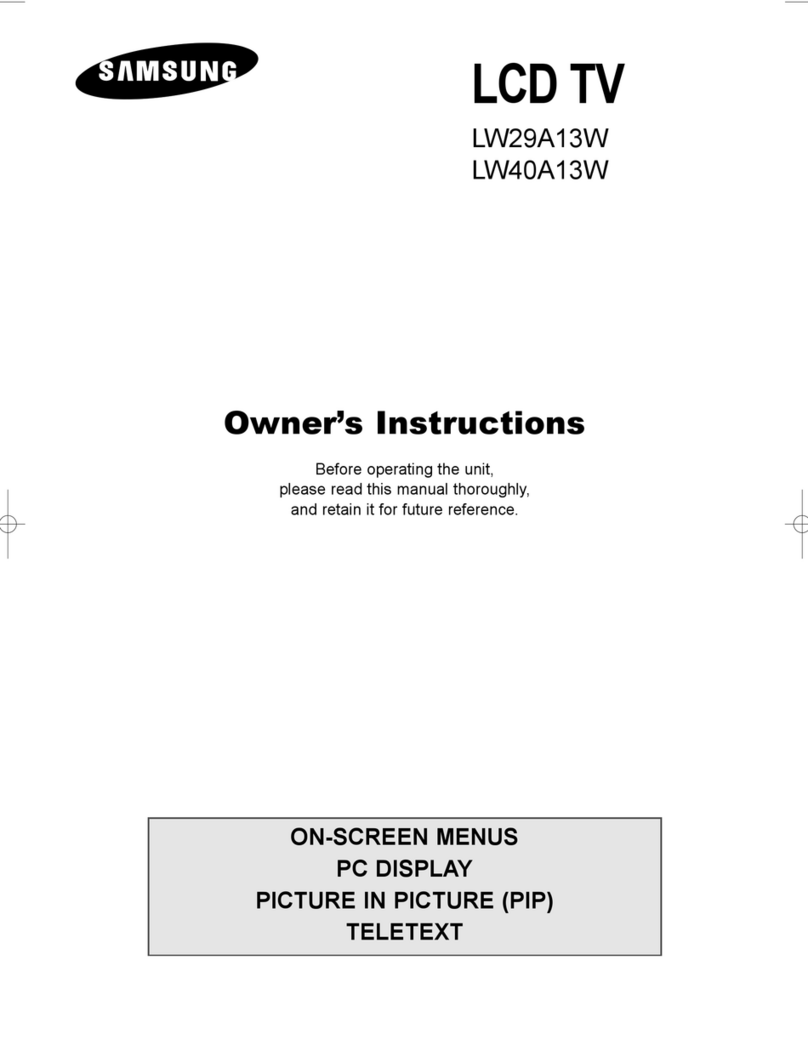 Samsung LW40A13W User manual