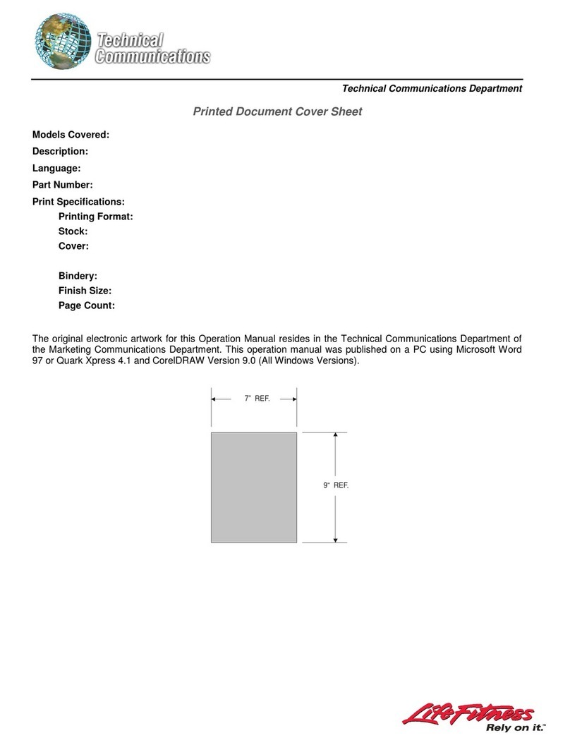Life Fitness 935i Operation manual