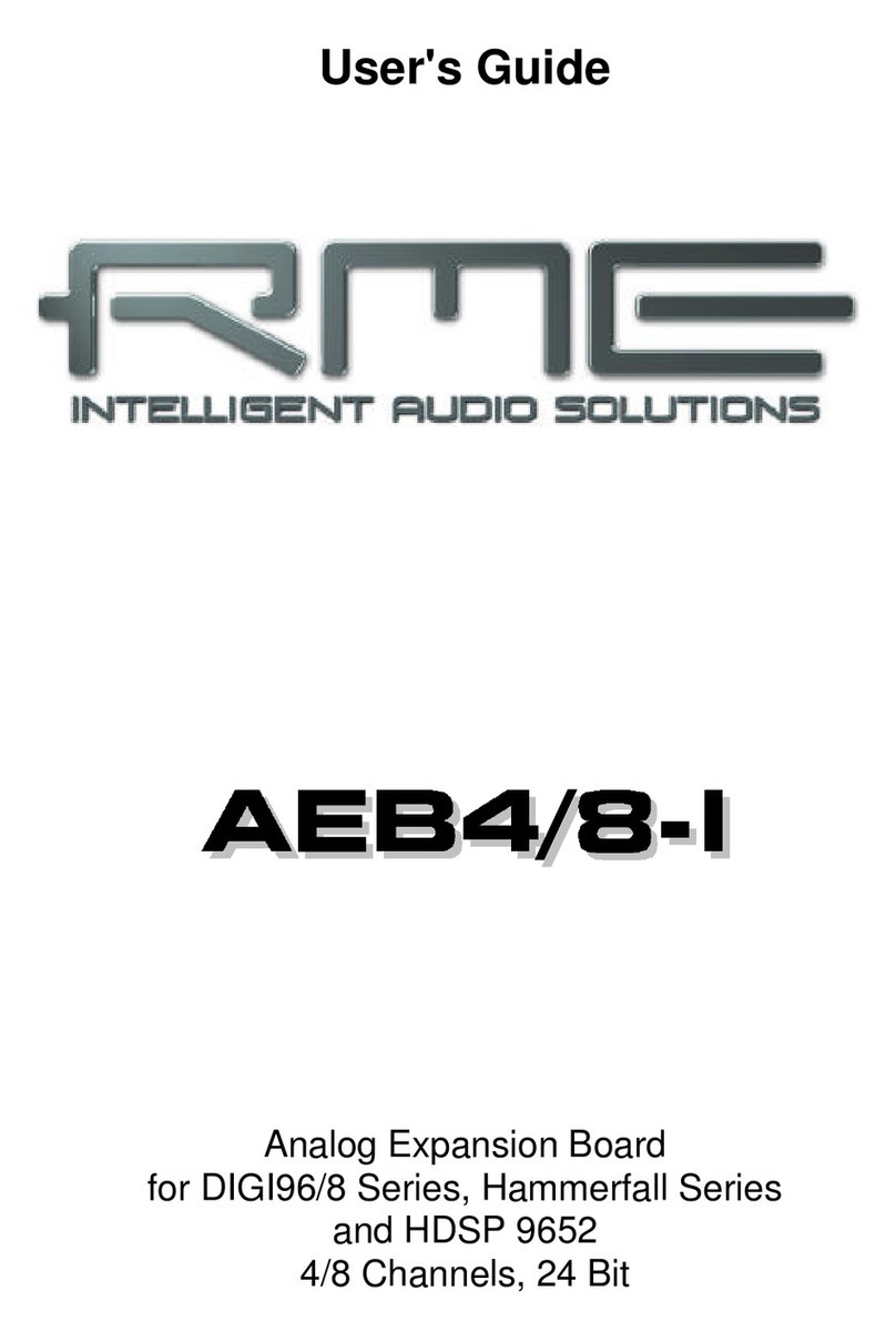 RME Audio AEB4/8-1 user guide