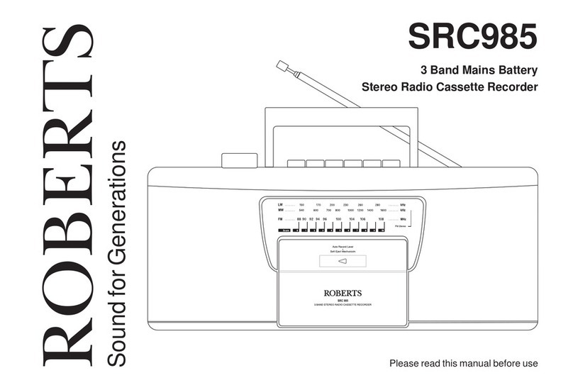 Roberts SRC985 user manual