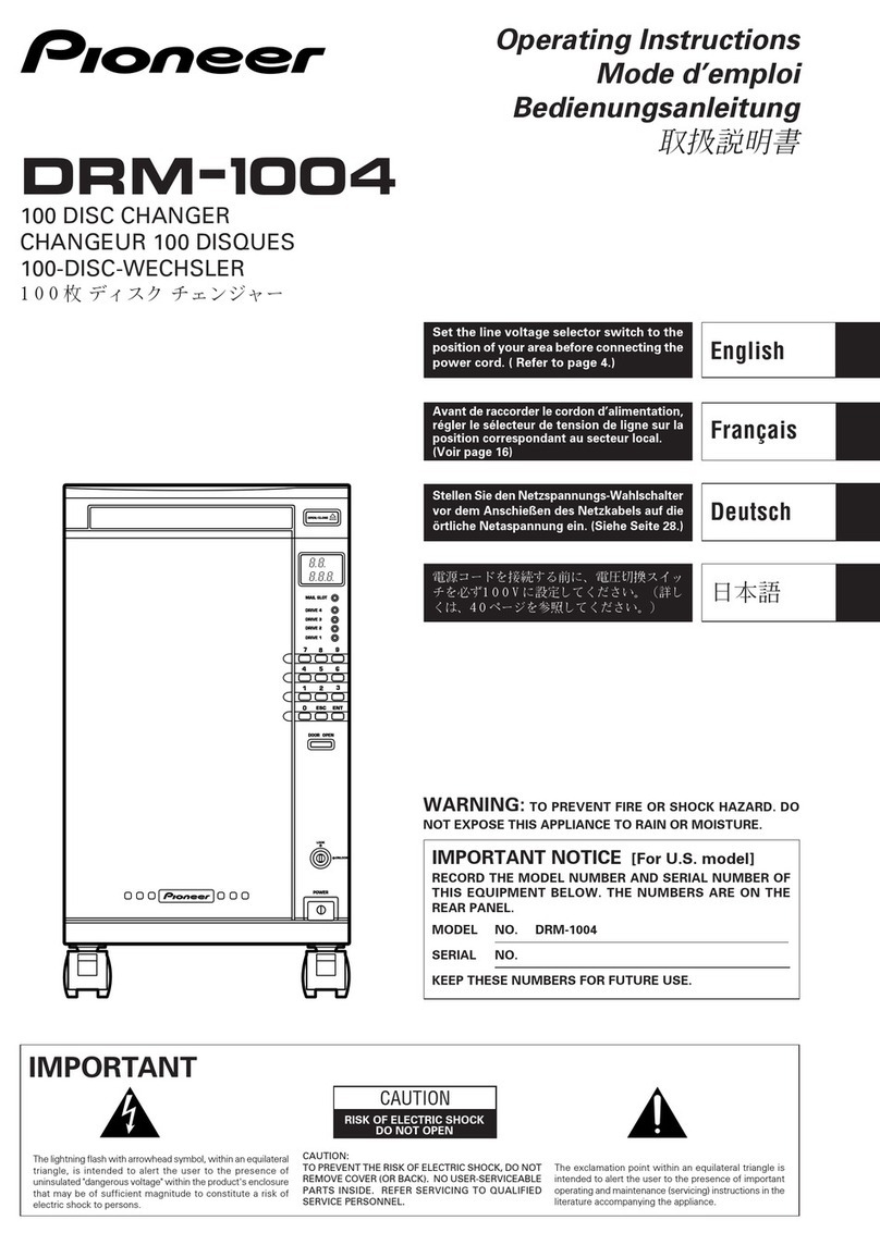 Pioneer DRM-1004 User manual