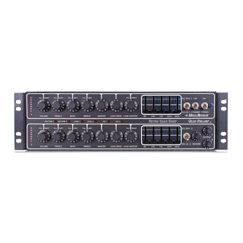 Mesa/Boogie Three Channel Dual & Triple Rectifier Solo... Owner operating instructions