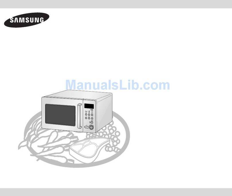 Samsung CE287AST Owner's instructions and cooking guide