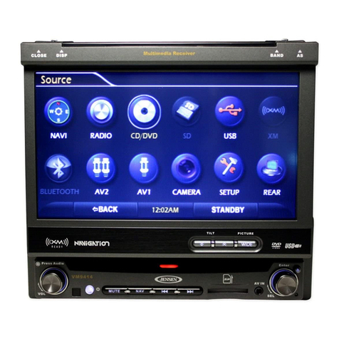 Jensen VM9414 operating instructions