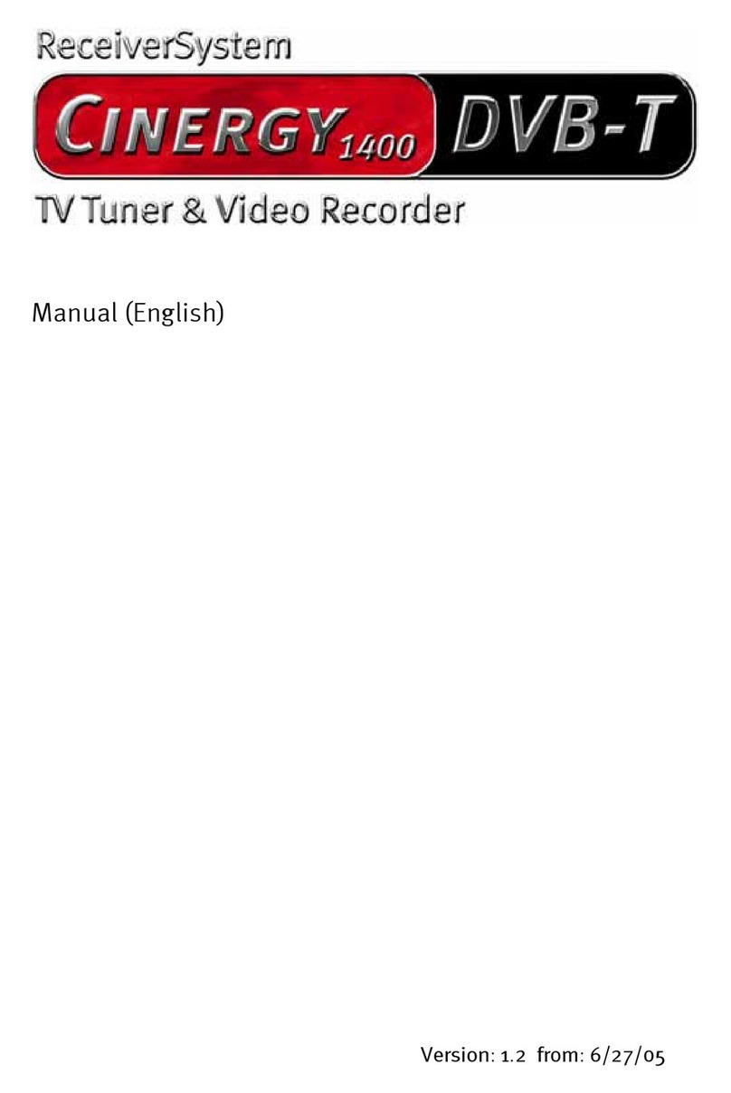 TerraTec CINERGY 1400DVB-T User manual TerraTec CINERGY 1400DVB-T User manual