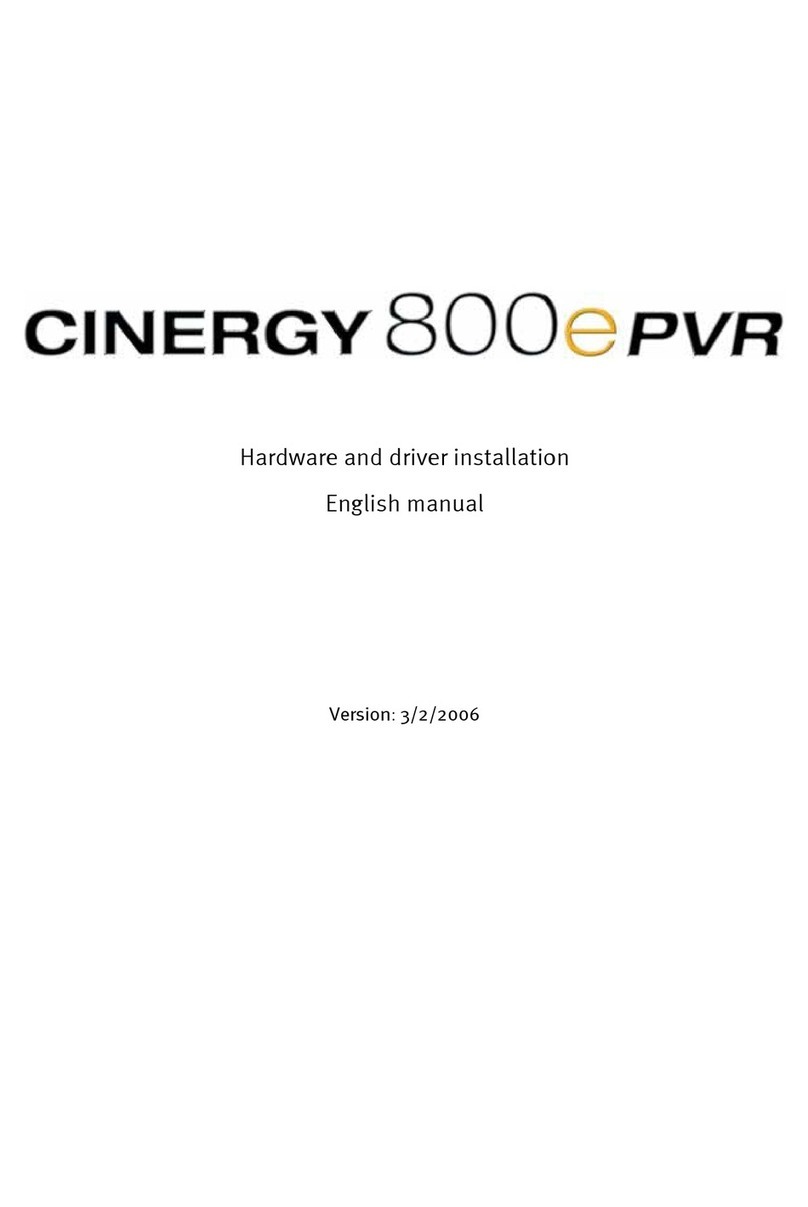 TerraTec Cinergy 800 ePVR Assembly instructions