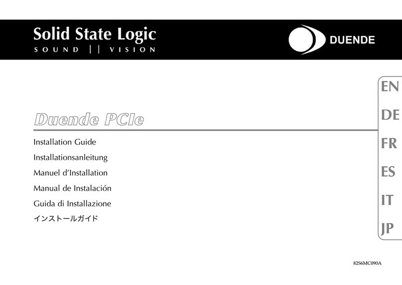 Solid State Logic Duende installation guide