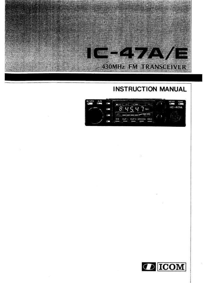 Icom IC-47A User manual Icom IC-47A User manual