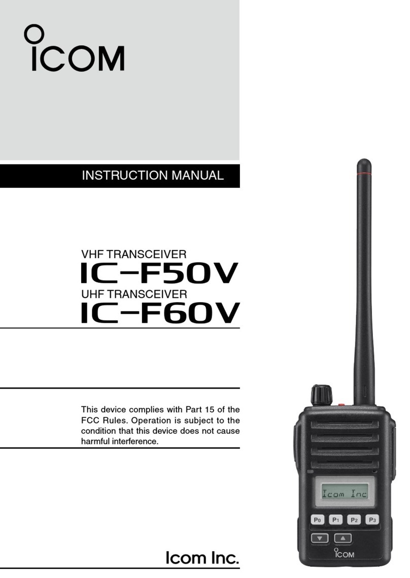 Icom IC-F50V User manual Icom IC-F50V User manual
