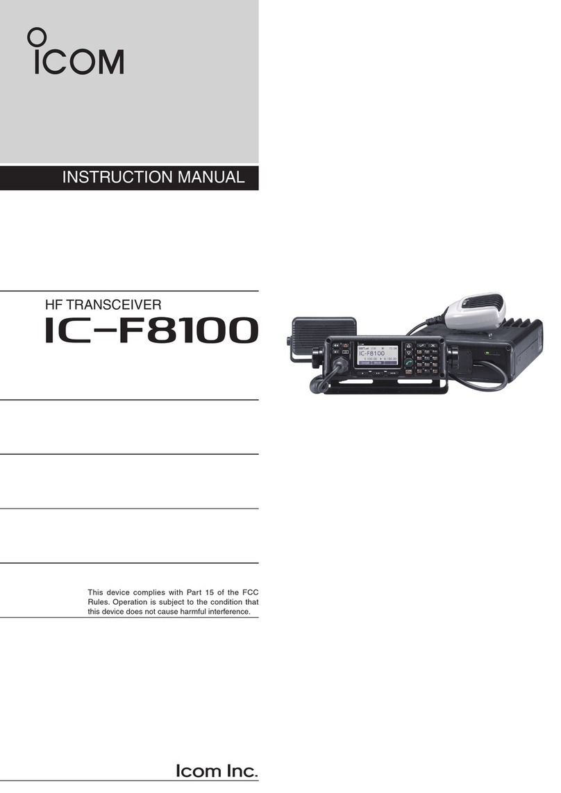 Icom IC-F8100 instruction manual