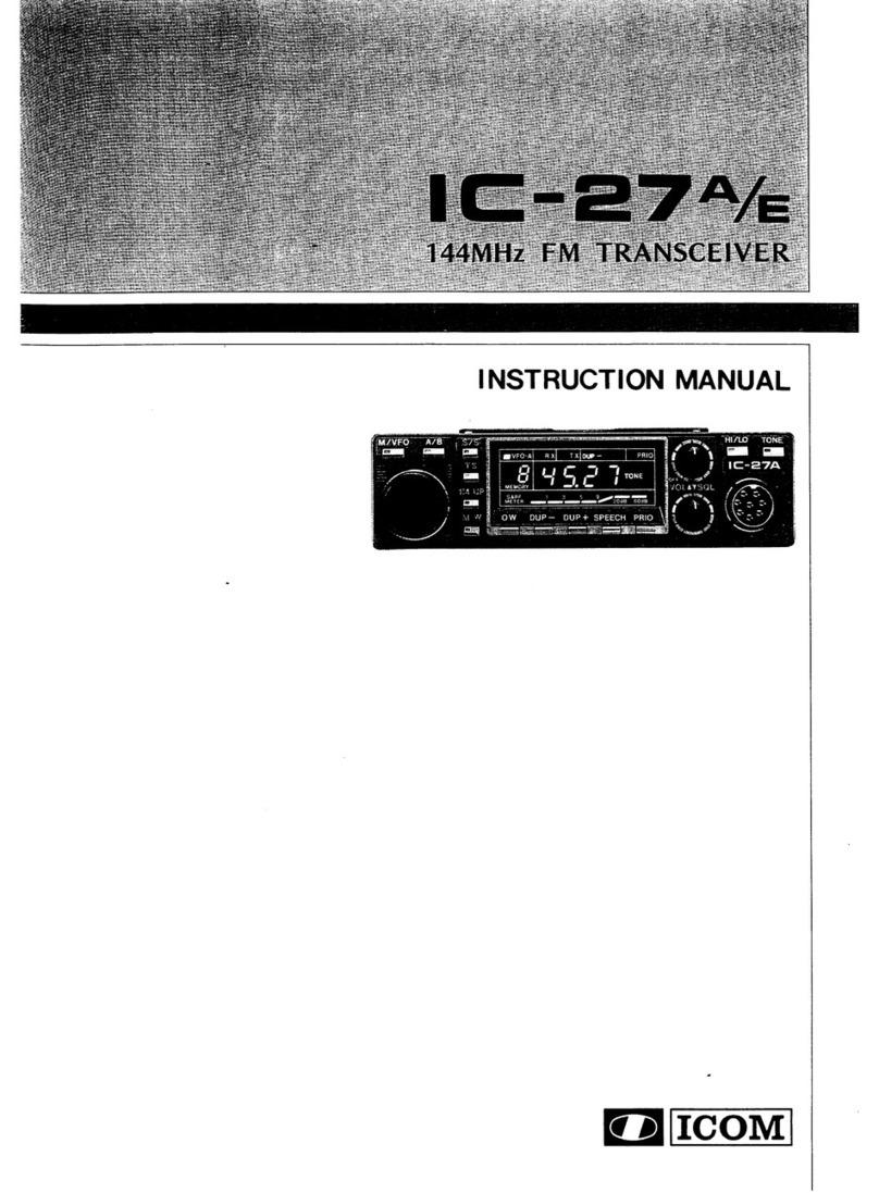 Icom IC-27A User manual
