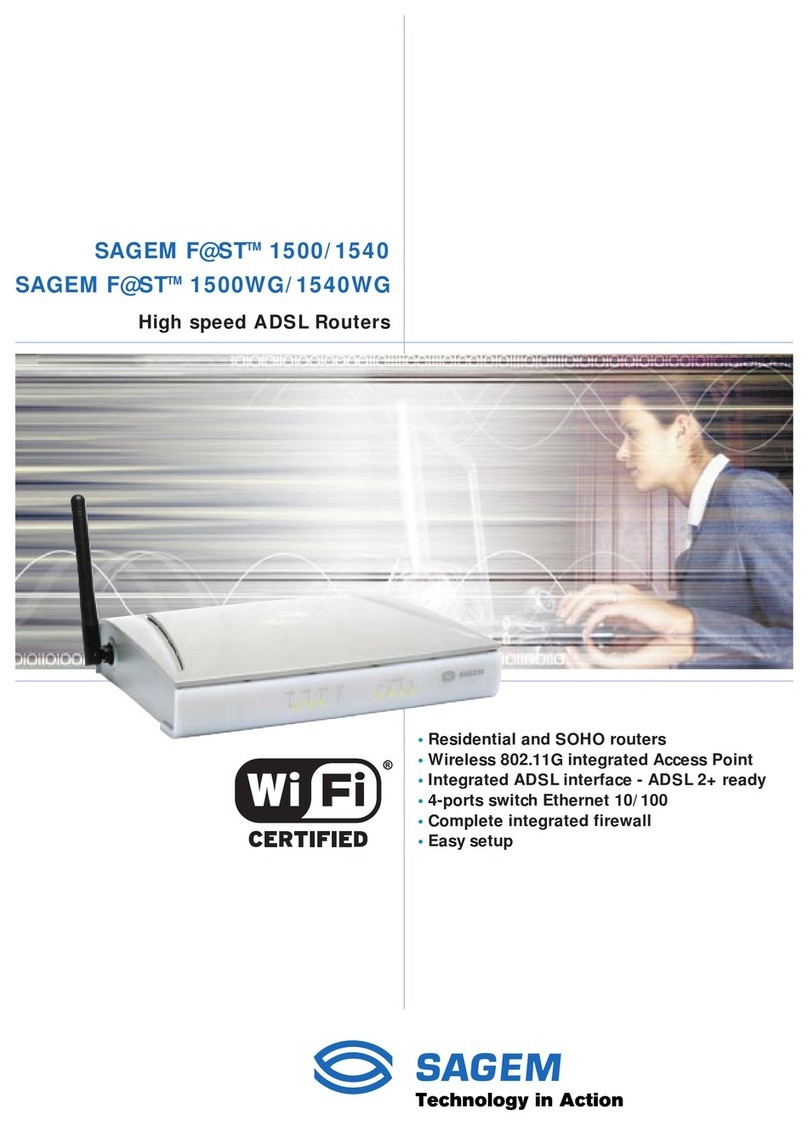 Sagem F@ST 1500WG user guide